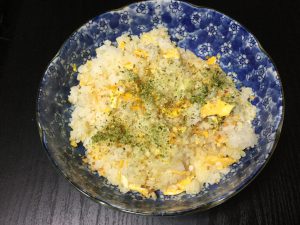 Improvised fried rice